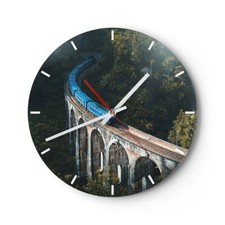 Horloge murale en verre