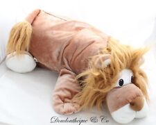 Peluche XL vintage lion SUPERTOYS marron style rumple yeux plastiques 70 cm