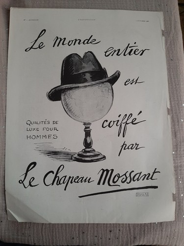 Publicité presse chapeau - publicité, de