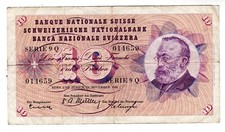 Suisse SWITZERLAND Billet 20
