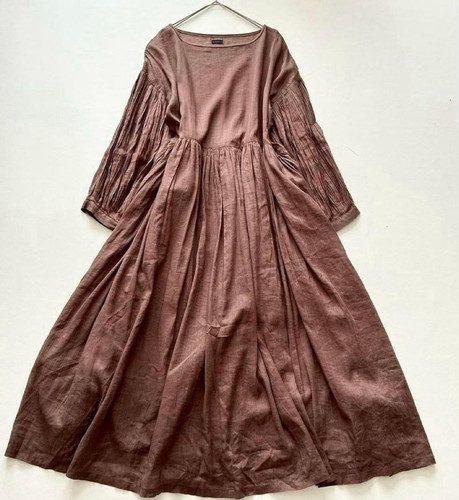 Robe longue coton lin ichi - lin,