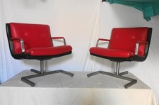 Paire de fauteuil en cuir de