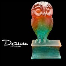 Daum France Crystal Owl on