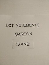 A SAISIR  LOT VETEMENTS GARCON