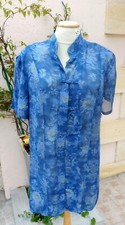 tunique chemise   *1 2 3 * taille 42 colorée modèle asiatique  TBE