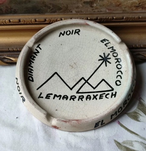 Ancien cendrier terre cuite - ancien,