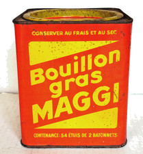 Boite ancienne en tôle  lithographié - MAGGI- vide déco cuisine vintage