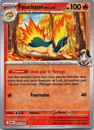 Carte pokémon feurisson - carte, de