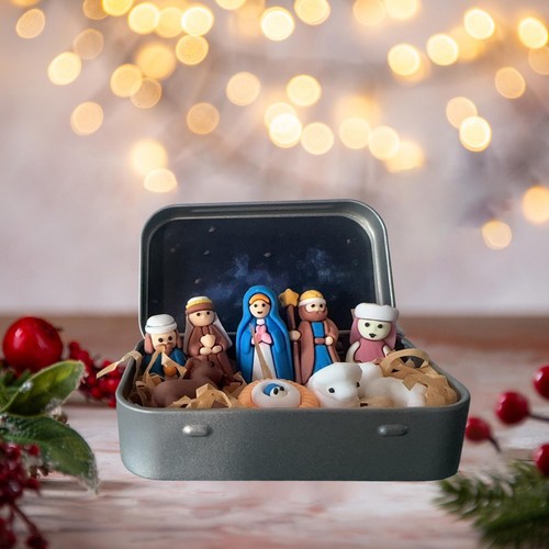 Mini crèche noël - mini,