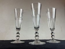 Baccarat. 3 flûtes en cristal