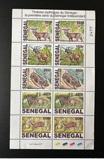 Sénégal 2017 Mi. 2248 - 2253 feuillet M/S Faune Parc Niokolo Koba Phacochère