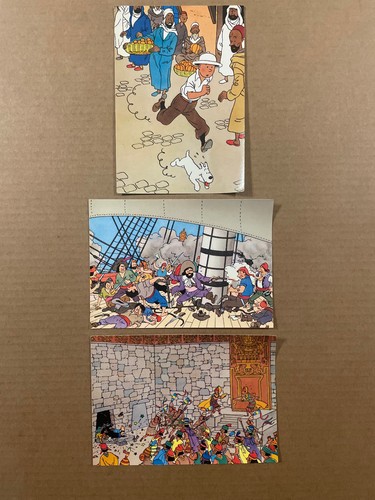Tintin cartes postales - tintin, 3
