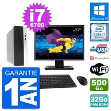 PC HP 400 G4 SFF Ecran 27"