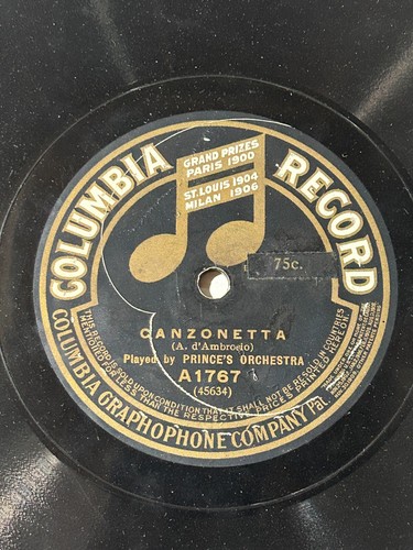 Prince orchestra rpm - prince's, 78