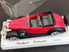 Packard Cabriolet 4099 rouge et noire Solido Age D'Or échelle 1/43