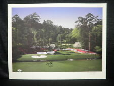 Larry Mize 1997 Masters Champion Signed #12 @ Augusta Golf Lim Ed Lithograph JSA