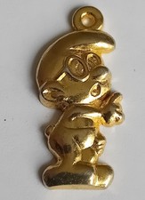 FEVE   "DOREES SCHTROUMPFS PENDENTIFS 1988" -  SCHTROUMPF METAL DORÉ