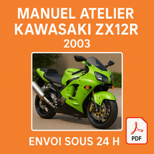 Manuel Atelier Kawasaki ZX12R Ninja 2003-2006 Revue Technique Moto RMT CD PDF
