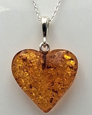 Bernsteinherz Pendentif 925