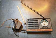 Rare Vintage Skywatch Sporter Japan 716 Portable Transistor Radio VHF FM AM