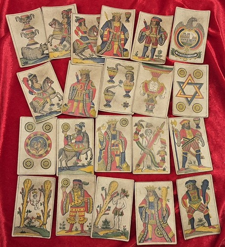 Jeu cartes anciens 19eme - de,