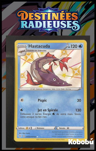 Carte pokémon hastacuda - carte,