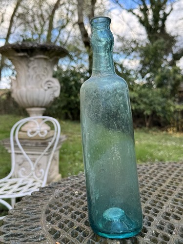 Bouteille gresigne bleu vert - bouteille, -vert