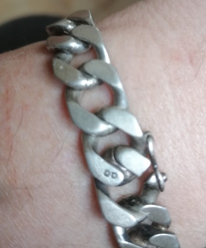 Gourmette argent homme avec - homme,,