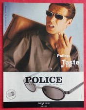 Publicité de presse: Lunettes de Soleil Homme  POLICE  Sunglasses 1998