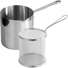  Mini Friteuse Avec Panier Pour Faire Frire Poêle En Acier Inoxydable