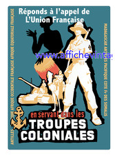 affiche poster   troupe coloniale