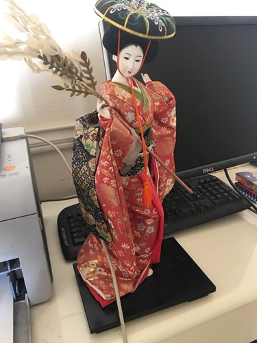 Vintage japanese geisha doll - japanese,