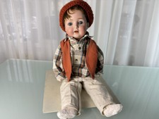 Poupée d'artiste ancienne tête porcelaine poupée 45 cm. État voir photo