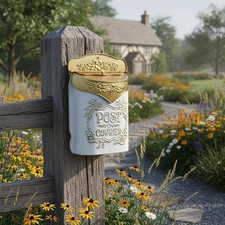 Collection de boîtes aux lettres au design vintage pour portail, clôture,