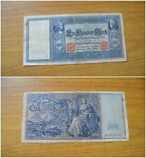 Billet Allemagne Reichsbanknote 100 Mark 1909 Berlin Subalpina