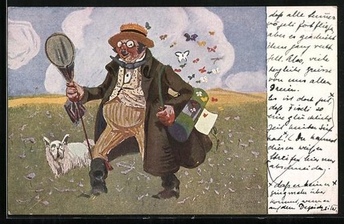 Carte postale artiste g - d'artiste,