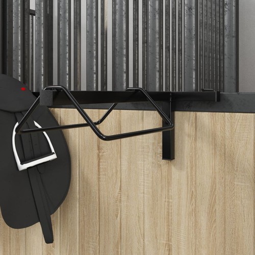Porte selle mural noir - mural,