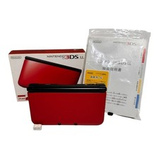 Nintendo 3DS XL Rouge JAPON /W BOX /Testé fonctionnel / Beaucoup de photos