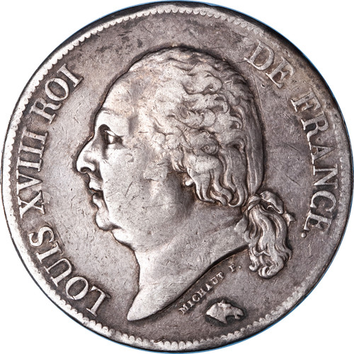 Francs louis xviii 1817 - 5,