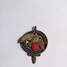 Insigne Mil. Brevet 3° Commando Entrainement Drago Paris GS31 (sans attache dos)