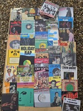 Lot de 65 vinyles 45 tours