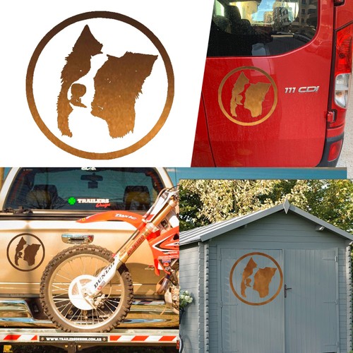 Border collie autocollant en - collie,,