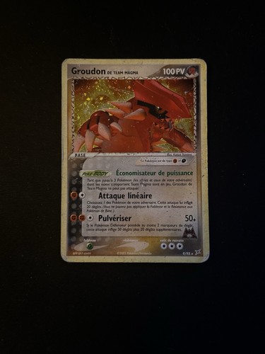 Carte pokémon groudon - carte, de