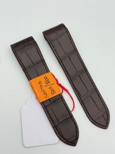 Cartier Santos 24-21mm Sangle Ceinture Cuir Nouveau Neuf
