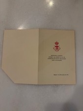 Ancien menu restaurant HOTEL