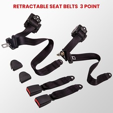 2x Ceintures De Sécurité Rétractables 3 Points Siège Ceinture for Jeep Wrangler