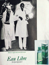 Yves Saint Laurent perfume Vintage Print Ad !! "A Best eau libre "