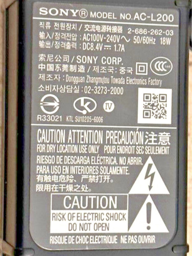 Sony chargeur caméscope - chargeur,