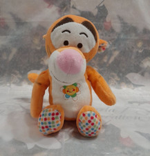 D7/Doudou Tigre Nicotoy Peluche Tigrou Disney Orange Fleur Soleil Brodé