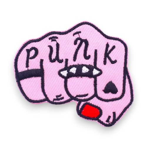 Patch poing punk rose tatouage - poing,